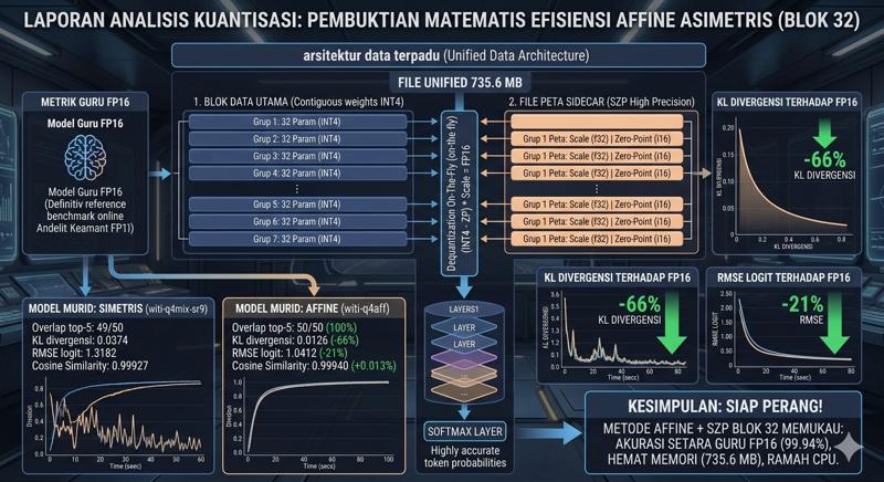 Laporan Analisis Kuantisasi: Pembuktian Matematis Efisiensi Metode Affine Asimetris Berbasis Blok 32