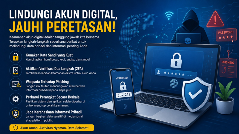 Cara Melindungi Akun Digital dari Peretasan