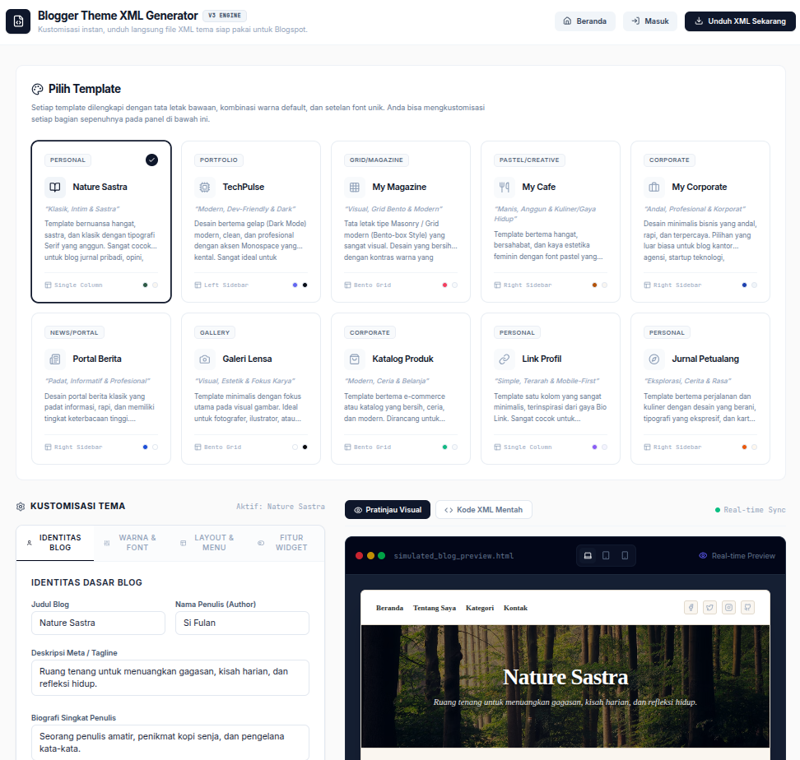 Pokdartik Kembangkan Blogger Themes Generator, Harapan Baru untuk Para Blogger