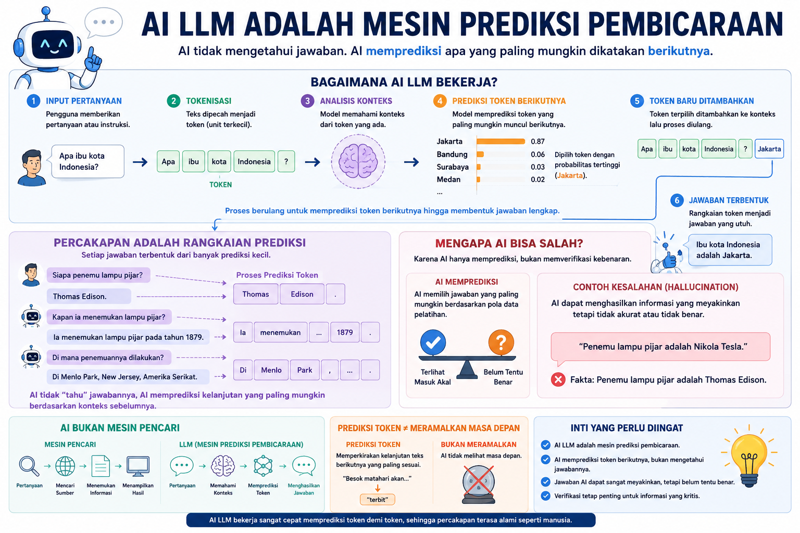 AI LLM adalah Mesin Prediksi Pembicaraan