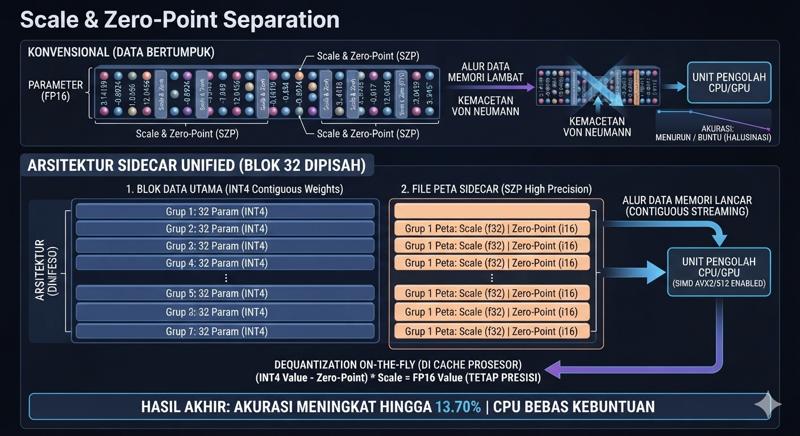Memecah Scale Dan Zero Point Pada Proses Quantisasi Model AI LLM