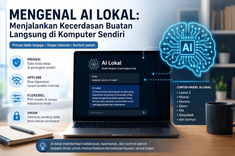 Mengenal AI Lokal: Menjalankan Kecerdasan Buatan Langsung di Komputer Sendiri