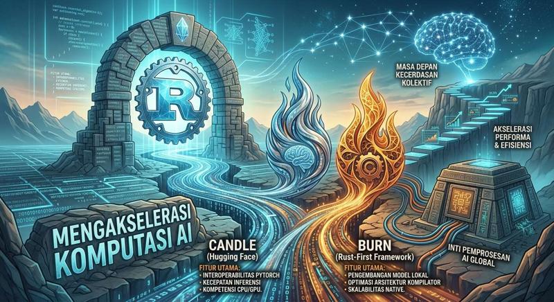 Mengakselerasi Komputasi AI: Bagaimana Candle dan Burn Menjadi Standar Baru Deep Learning Berbasis Rust