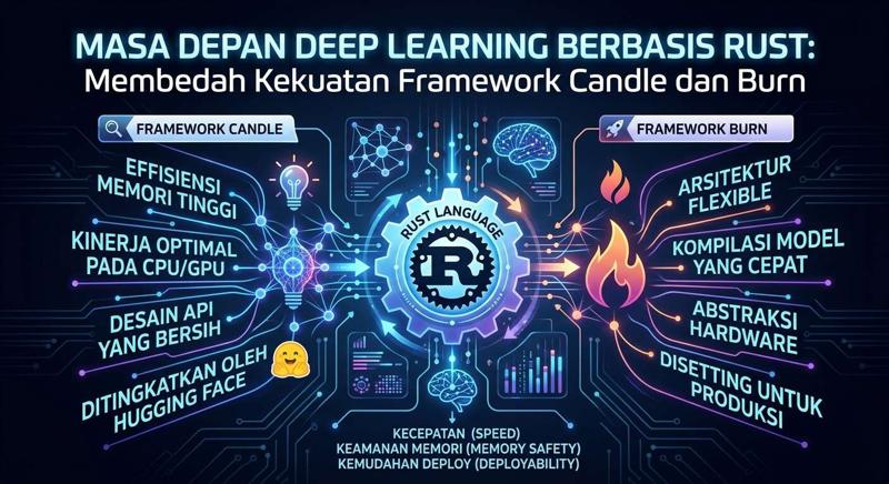Masa Depan Deep Learning Berbasis Rust: Membedah Kekuatan Framework Candle dan Burn
