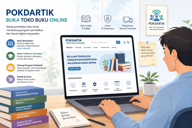 Pokdartik Buka Toko Buku Online